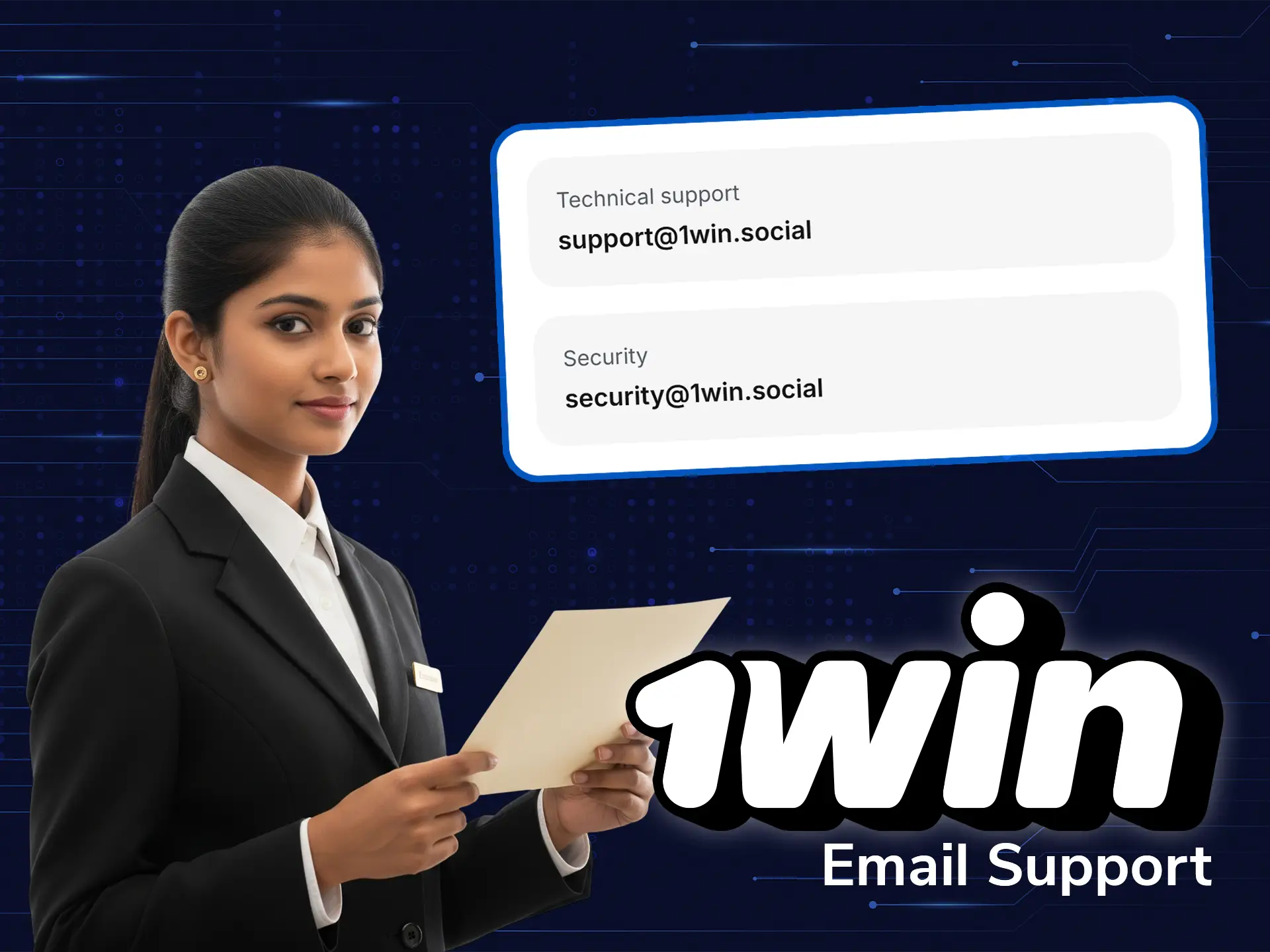 1win email support